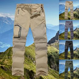 Men's Pants Mens Casual Outdoor Quick Drying Breathable Collapsible Two Cut Absorption Hiking Sports Shorts