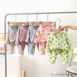 Pajamas Autumn Pajamas for Children Kids Pjs Sets Cotton Boys Sleepwear Baby Pyjamas Long Sleeves Girl Sets Nightwear 1 2 4 6 8 10 Years