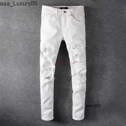 amiiri Denim White Mens imiri amari Designer Clothing ires Jeans amirl Pants 625 ies Fashion amirlies Diond Patch Slp Jeans am amis High Street Fashion Brand Ela PQPH