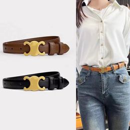 Designer Belts For Women Mens Fashion Genuine Leather Belts Men Casual Belt Womens Girdle Waistband Fashion Smooth Buckle Belt Retro Design Luxury Belt 18 Colours