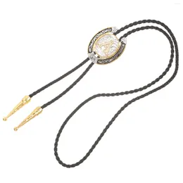 Bow Ties Vintage Shirt Chain Western Necklace Bolo Tie For Women Mens Locket Accessories