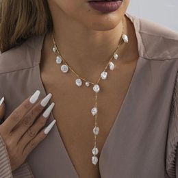 Pendant Necklaces Creative Irregular Imitation Pearl Necklace For Women Simple Versatile Ladies Party Gift Jewellery Wholesale Direct Sales