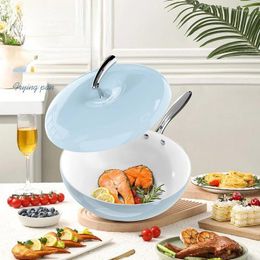 Pans Non Stick Frying Pan Household Stir With Less Oil Fume Set General Use Of Gas Induction Cookers Cookware