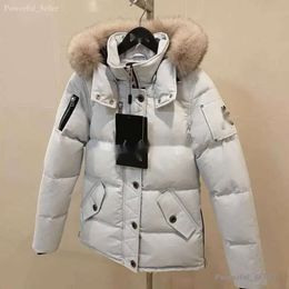 Agência de compras do Canadá para tesouras de alces de inverno dão jaqueta tesoura grossa com capuz padrão prata roupas masculinas trabalho de casal 6139