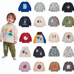 Pullover Kids Boys Girls Sweatshirts Bobo 2023 Autumn Winter New Children Hooded Sweatshirt Cartoon Print Casual Sweaters Outwear ClothesL231215