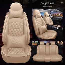 Car Seat Covers WZBWZX Leather Cover For All Medels X3 X1 X4 X5 X6 Z4 525 520 F30 F10 E46 E90 Accessories Car-Styling