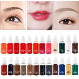 Tattoo Inks 24 Colours Ink Set Permanent Makeup Eyebrow Lips Eye Line Colour Microblading Pigment For Body Beauty Art