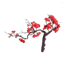 Decorative Flowers H55A Plum Blossom Artificial Silk Chinese Spring Festival Home Table Room El Decor Scene Layout Wedding Decoration
