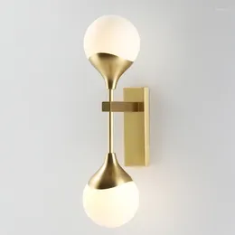 Wall Lamp Modern Copper Bathroom Dining Art Hallway Stairs Light Night Loft Lampara Pared House Decoration