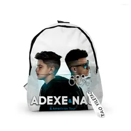 Backpack Fashion Adexe & Nau Backpacks Boys/Girls Pupil School Bags 3D Print Keychains Oxford Waterproof Cute Small