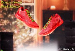 with box authentic 6 Protro Reverse Grinch Basketball Shoes 6s Black Mamba Bright Crimson Black Electric Green Man Outdoor Sports Sneakers FV4921-600 qinmin1234