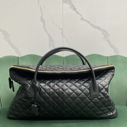 10a Top Quality Travel Bag Designer Bag 56cm Äkta läder Tygväska Lady Shoulder -handväska med Box Y075