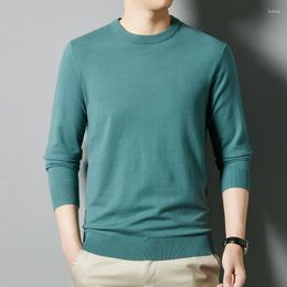 Men's Sweaters 2023 Knit Jumper Autumn & Winter Casual O-Neck Sweater Long Sleeve Male Solid Knitwear Clothes Pullovers