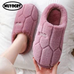 Slippers Winter Shoes For Women Fur House Couples Men Fluffy Slides Autumn Warm Plush Slipper Bedroom Ladies Cotton 231219