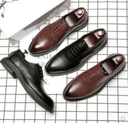 Luxury Men's Platform Leather Oxford Formal Leather Shoes Men Fashion Trend Handmade Men's Moccasins Casual Mens Hot Sale Shoes