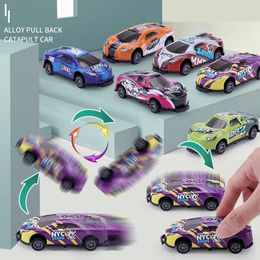 Electric RC Car 6Pcs 8Pcs Mini Jumping Toy for Children Girls Boys 360 Degree Flip Alloy Material Pull Back Catapult 231218