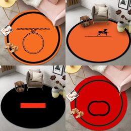 Carpets Letter designer carpet soft round carpets black red orange shower tub and bathroom fashion originality room decor cute area rug fa