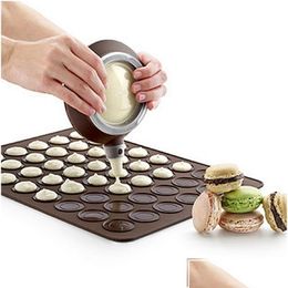 Baking Dishes Pans 30/48 Holes Sile Pads Oven Aron Nonstick Mat Pan Pastry Cake Pad Bake Tools Vt0227 Drop Delivery Home Garden Ki Kit Dhtza