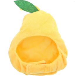 Cat Costumes Pear Shaped Pet Headwear Creative Cartoon Hat Lightweight Plush Cap For Small Dog