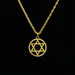 Pendant Necklaces Cool Rock David Shield Necklace Mens Women Gift