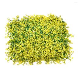 Decorative Flowers Artificial Grass Mat Fake Plant Wall Foliage Hedge Lawn Mats Greenery Panels Fence Home Garden Wedding Party Decor