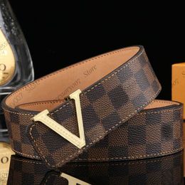 Belts Designer Belt for Mens Women Belts Letters Plaid Leather Jeans Smooth Buckle Men with Box louisely Purse vuttonly Crossbody viutonly vittonly UZVA