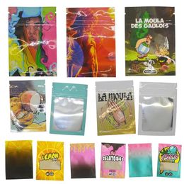 Bags Storage Bags Custom Pouch Cartoon Small Zip Leaf Bag 1G Food Transparent Plastic Candy Parcel Packaging Baggy Portable Reflective