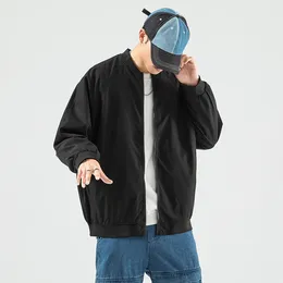Men's Jackets Fashion Simple Slim Fit Solid Colour Pocket Decoration Baseball Cardigan Long Sleeve Streetwear Hip- Trend Coat