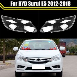 Car Front Transparent Headlight Cover Headlamp Lampshade Lampcover Head Lamp Light Covers Shell Glass for BYD Surui E5 2012~2018