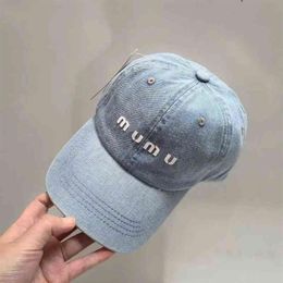 MIU Denim Baseball Cap Women Hip Hop Hat Letter Caps For Ladies Men Outdoor Summer Visor Autumn Casual Snapback Sun Hat Gorras241Z