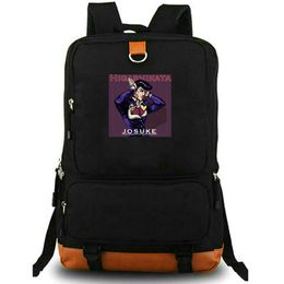 Higashikata Josuke backpack Jojo Bizarre Adventure daypack school bag Anime packsack Print rucksack Leisure schoolbag Laptop day pack
