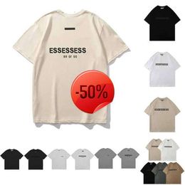 Christmas Discount tshirts Mens TShirts sweat T shirt shirts Tee Tshirt Silicone Flocking Letter Print Tshirts for Men And 100 cotton Short Sleeve High Street size S