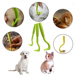 Dog Apparel 3Sets Flea Remover Hook Tick Tweezer Pull Pet Cat Clamp Accessaries Mite Extractor Accessarie