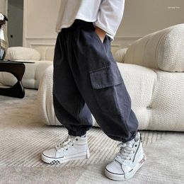 Trousers Fashion Loose Cargo Pants Boys Kids Streetwear Cotton Spring Autumn Wearing