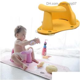 Bathing Tubs Seats Mtifunctional Bathtub Seat Baby Cushion Chair Safety Anti Slip Care Cleaning Toy Dining Drop Delivery Kids Maternit Otdw5