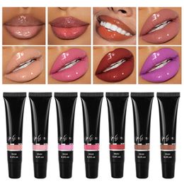 New vegan Waterproof private label lip gloss base gel kit glitter fancy lip gloss tubes new model