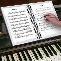 Filing Supplies 4060 Pages Multilayer Waterproof Music Folder File Plastic Data Bag Products Document A4 Piano Score Book 231219