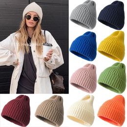 BeanieSkull Caps Beanie Winter for Women Men Boys Girls Crochet Skullies Hat Solid Colour Unisex Autumn Knitted Beanies Caps Wild Accessories 231219