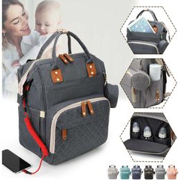 "Diaper Bags Baby Bag Backpack Multifunction Waterproof Mummy with USB Design for Travel - Large Maternity Changing Bag with Extra Storage - Stylish and Convenient"