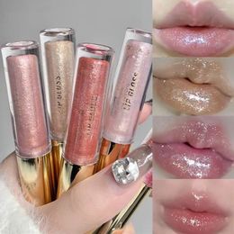 Lip Gloss Pearl Diamond Glitter Glaze Long-lasting Moisturising Plumping Tint Oil Makeup Mirror Water Light Liquid Lipsticks