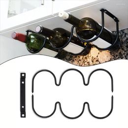 Kitchen Storage Iron Wine Rack Wall Mounted Bottle Holder Display Racks For Liquor Organize Holders Home Tools