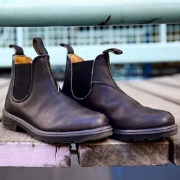 Boots Plus Size 3548 Men High Quality Neutral Chelsea For Couple Women Shoes Soft Leather Nonslip Botas 231218