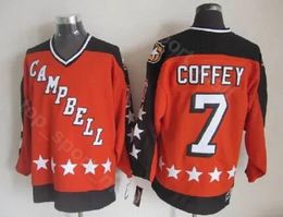 Star 1984 Hockey Jerseys All Ice Hockey Vintage 19 Steve Yzerman 11 Mark Messier 99 Wayne Gretzky 7 Paul Coffey Home Orange Stitch283v