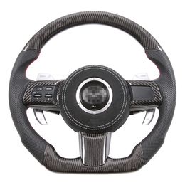 Real Carbon Fiber Steering Wheel Compatible for Mazda RX8 II Car Accessories