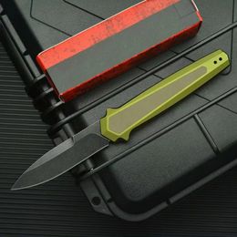 High Quality KS 7950 Automatic Tactical Folding Knife D2 Black Stone Wash Blade 6061-T6 Aluminum Handle EDC Pocket Folder Knives with Retail Box