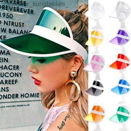 Visors Hats for Women for The Sun Summer Hat Transparent Empty Top Baseball Golf C Men Casual Sport Cycling Windproof Anti-UV CsL231219