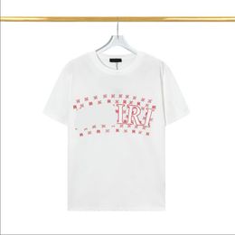 Mens Letter Print T Shirts Black Fashion Designer Summer High Quality Top Short Sleeve Size M-3XL#99