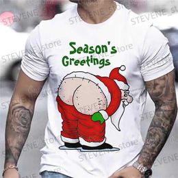 Men's T-Shirts 2024 Christmas T-Shirts For Men'S T-Shirt Summer Short Sleeve Casual Fashion T-Shirts Men'S Clothing Christmas T Shirt Family T231219