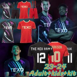 23 24 Aberdeen FC Soccer Jerseys McGRATH CLARKSON JENSEN MacKENZIE DEVLIN BARRON DUK 2023 2024 Home away Football Shirts adult kids kit Short Sleeve Uniforms tops