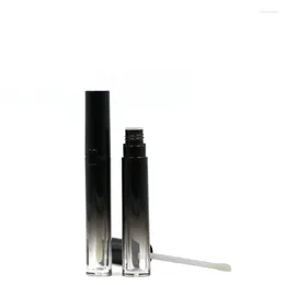 Storage Bottles 10 Pieces Empty Lip Gloss Packaging Black Gradient Containers 3ML 3.5ML 5ML Lipgloss Tube